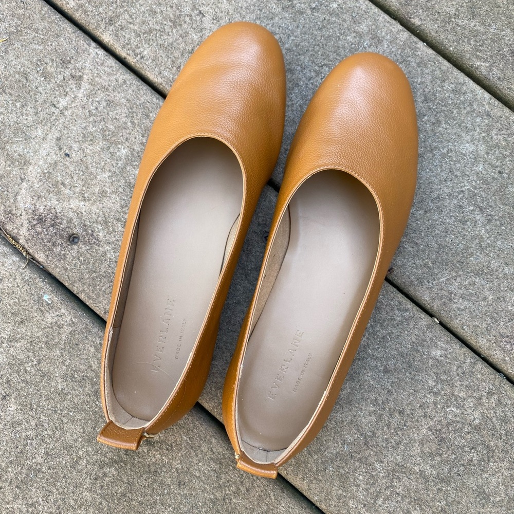 NWT Everlane Day glove leather flats, size 8.5 - Picture 1 of 4